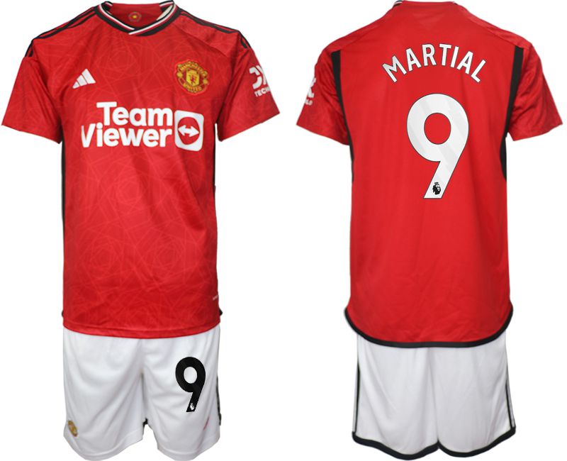 Men 2023-2024 Club Manchester United home red #9 Soccer Jersey->manchester united jersey->Soccer Club Jersey